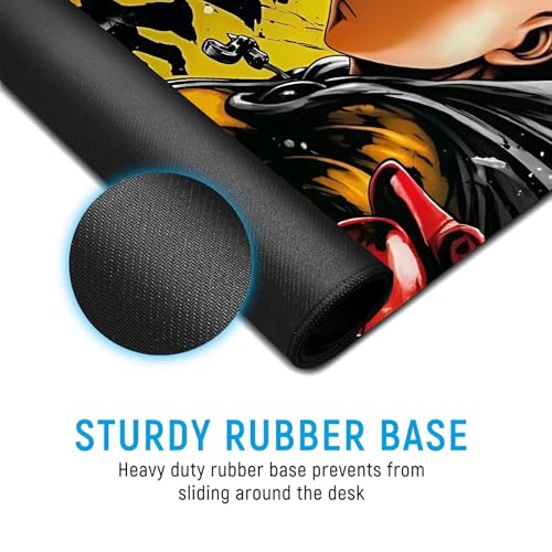 Image of XL Extended Gaming Mouse Pad | XXL Large Desk Mat 60x30cm for Laptop & PC | Non-Slip Rubber Base, Waterproof, Durable & Smooth Surface | Office, Gaming & Study