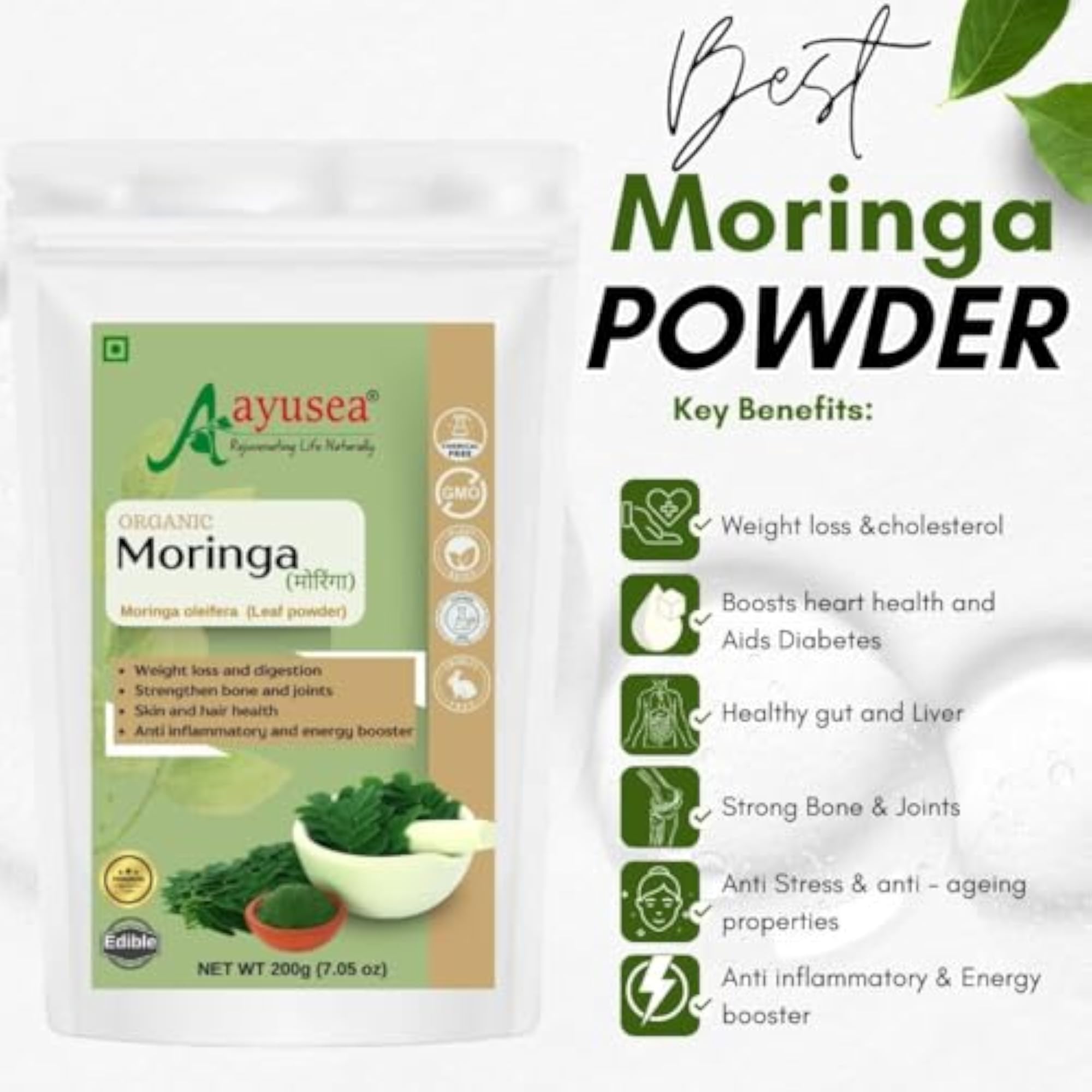 Arjun Chaal Powder and Moringa Ashwagandha Combo, 200g