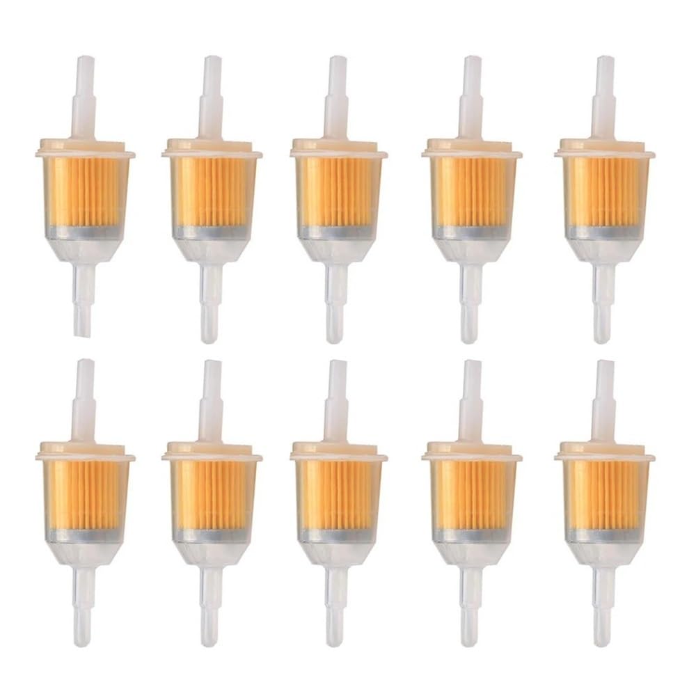 Filtro en línea for cortacésped, Tubo de diámetro Interno Apto for 6mm y 8mm | 10pcs