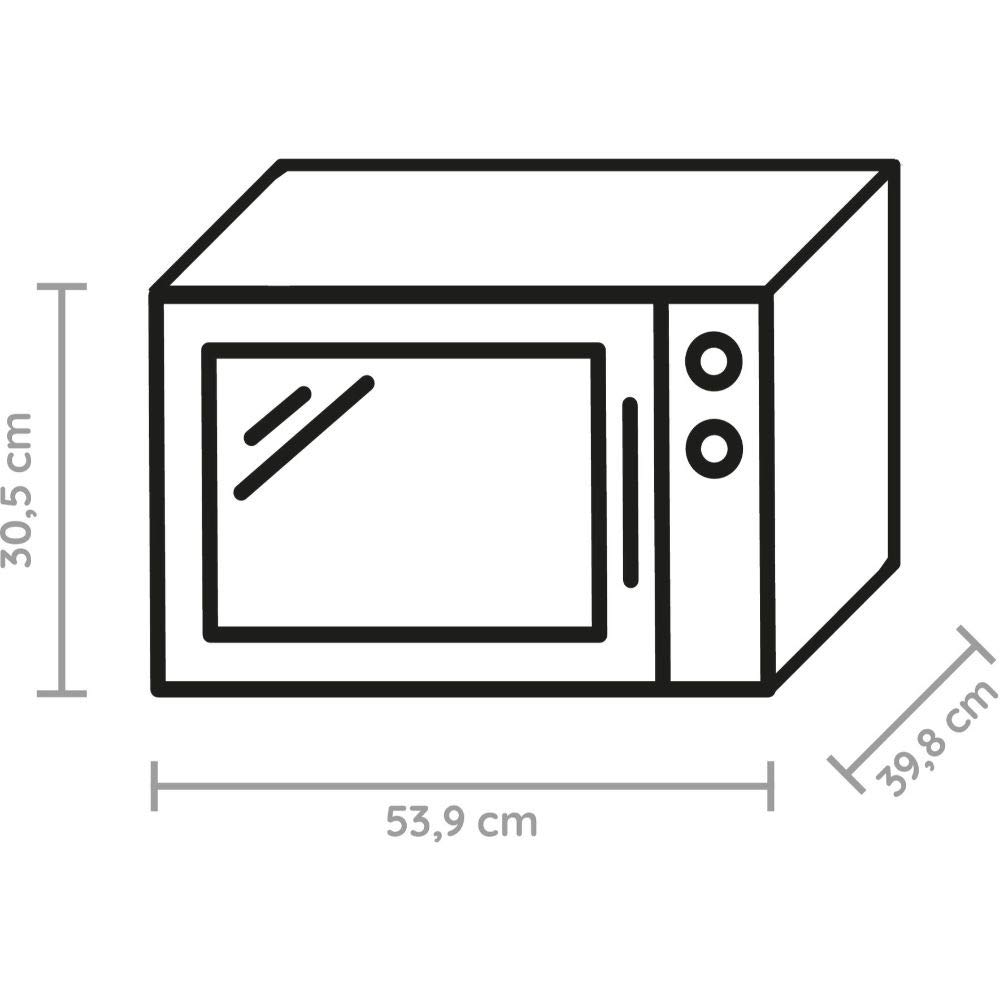 Bauknecht MW 304 M/ Kombination Grill und Mikrowelle/ 900 W/ 30 L Garraum/ Quartz Grill 1050 W/ Dampfgarfunktion/ AutoClean/ Joghurt-Funktion/ Schmelzfunktion/ Warmhalte-Funktion, Edles Schwarz