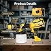 Paint Sprayer for House Painting, Paint Sprayer with 1000W Powerful Copper Motor, 1400ml (47oz) Container, 6 Brass Nozzles & LED Light, Easy to Clean for House, Fence, Furniture, DIY, Garden, Walls