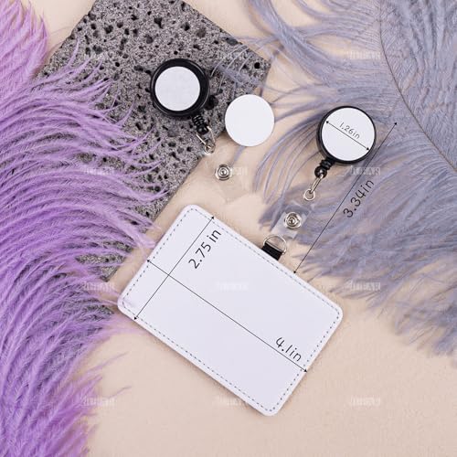Porte-badge en cuir AUEAR rétractable pour éviter la perte de vos cartes - 2