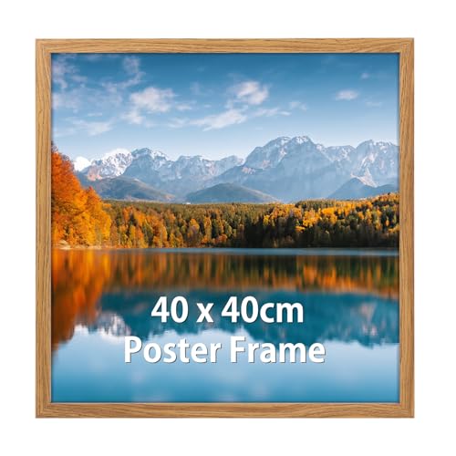 Vasemouh Bilderrahmen 40x40 cm Holzoptik MDF Fotorahmen