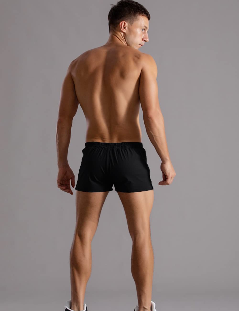 Muscle Alive Hombres Gimnasio Culturismo Pantalones Cortos Algodón