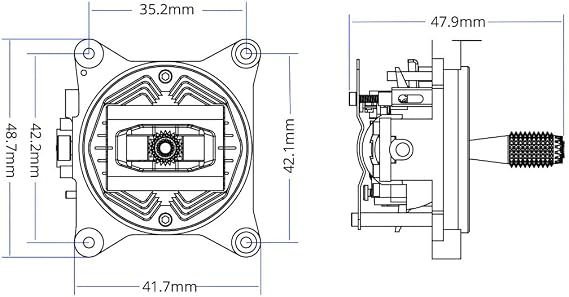 RadioMaster AG01 Mini CNC Hole Gimbal Upgrade Set for Zorro & TX12 Radio Controller
