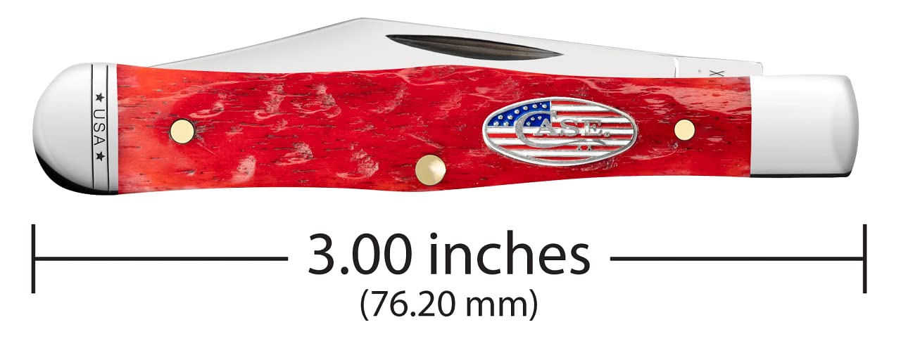 Amazon.com: Case xx Knives USA Dark Red Bone Swell Center Jack