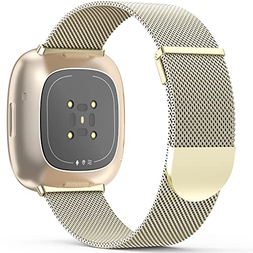 Higgs Magnetic Strap Compatible With Fitbit Versa 3/4, Sense/Sense 2 for Women Men, Adjustable Replacement Band