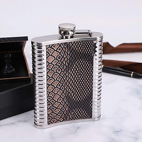 Flasque de poche NERB 8 Oz bouteille d'argent pour randonnée et extérieur