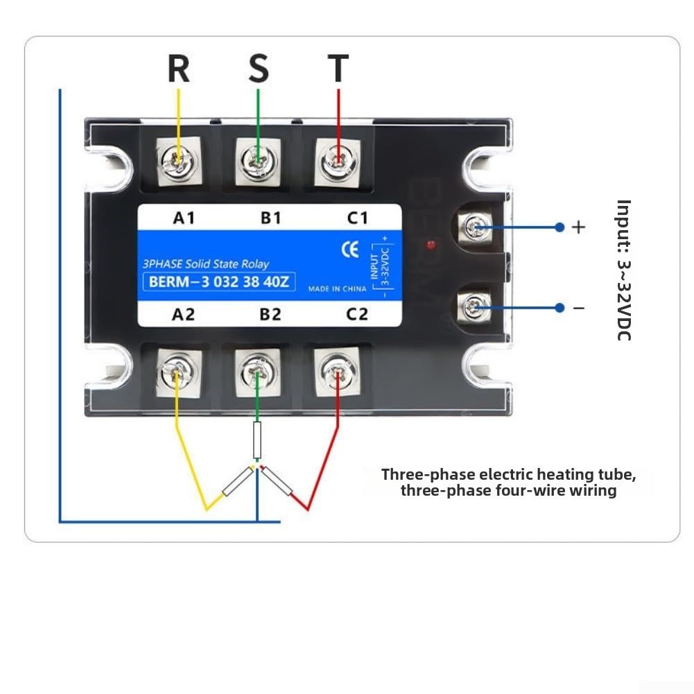 Relé semiiterráneo Dre-iphasiges Industrial DC Control Módulo AC 3-32VDC 24-480VAC con disipador de calor y ventilador para alta carga (100 A)