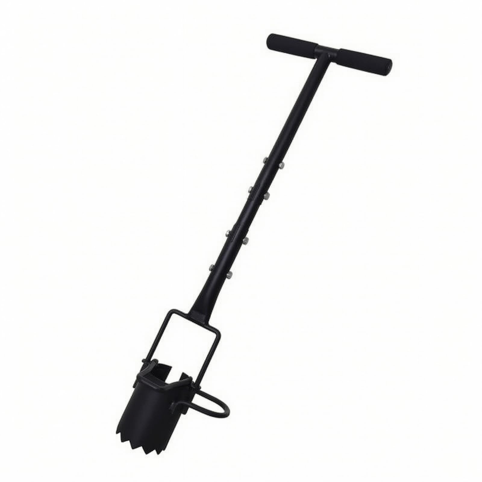 perfk Piantabulbi Versatile Scavabuche | In Acciaio Al Carbonio, Piantabulbi con Manico a T, ergonomico, Attrezzo per Piantare Bulbi, Aiuole