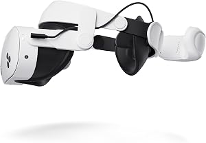 ANNAPRO Battery Head Strap for Meta Quest 3/Quest 3S, 20W Fast Charging 10,800mAh Magnetic Battery Compatible with Meta/Oculus Quest 3/3S Accessories, Extended Playtime & Ultimate Comfort, A3 Max