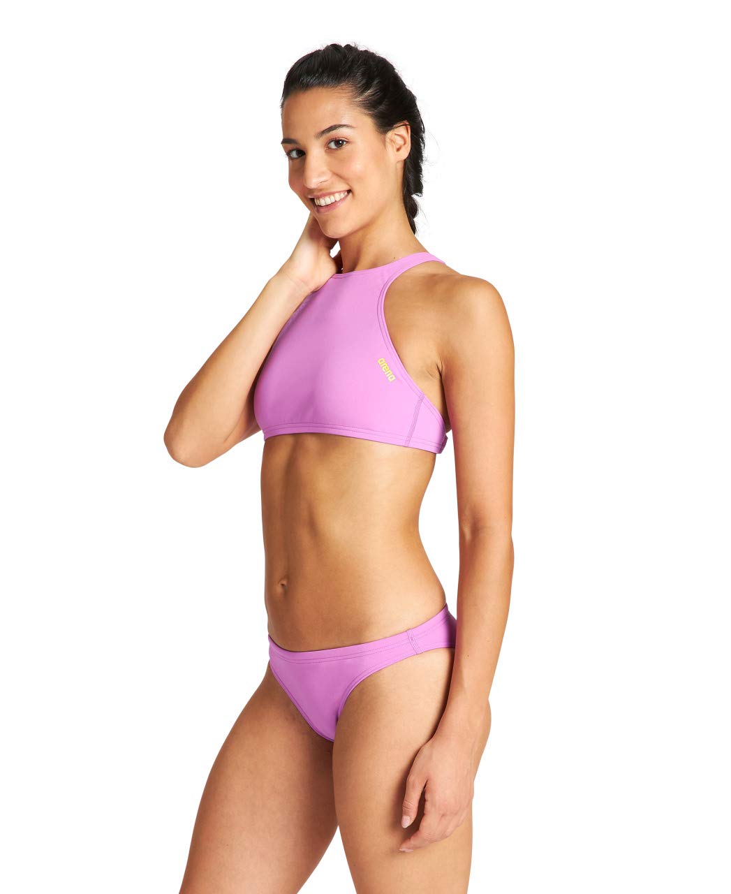 ARENA Arena Women's Rulebreaker Think Crop Bikini Top Athletic Sport Swim Top for Women Bikini Top