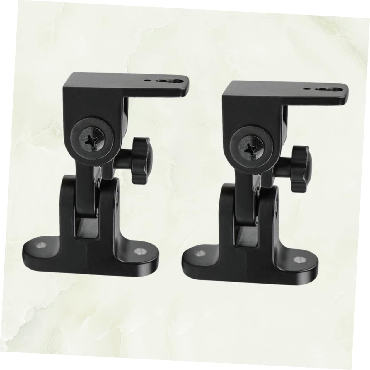 2pcs Speaker Wall Mount Brackets Swivel Tilt Easy Install for Multiple Devices