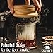 Whiskey Smoker Kit with Torch - 6 Natural Wood Chips Flavors, 2 Glasses, 2 Ice Molds - Cocktail Smoker Infuser Kit, Old Fashioned Smoker Kit, Birthday Bourbon Whiskey Gifts for Men, Dad(No Butane)