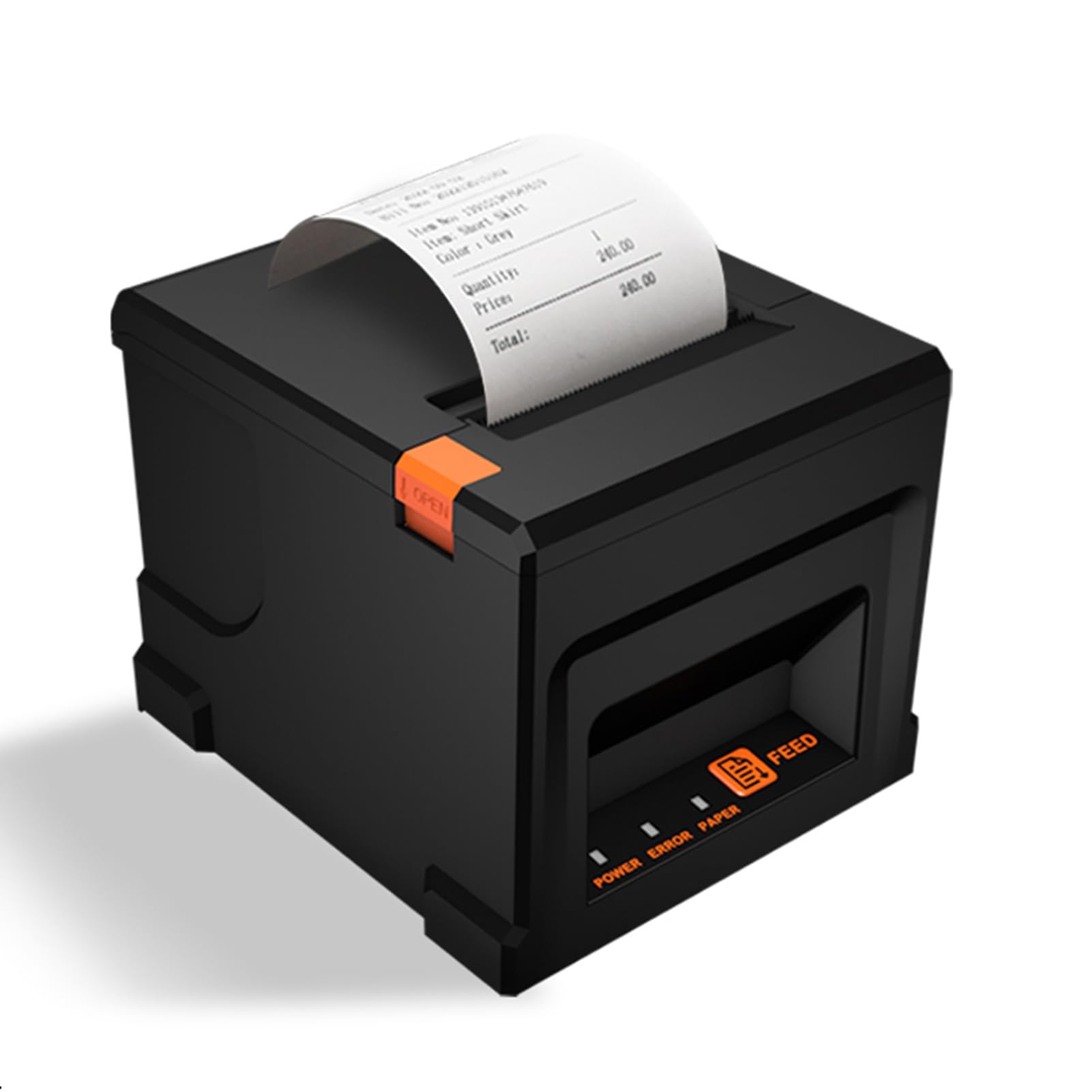 80-mm-USB-BT-Belegdrucker, POS-Drucker, mit Automatischer Schneidevorrichtung, Belegdrucker, Restaurantküchendrucker, Kompatibel mit Support ESC POS (EU-1)