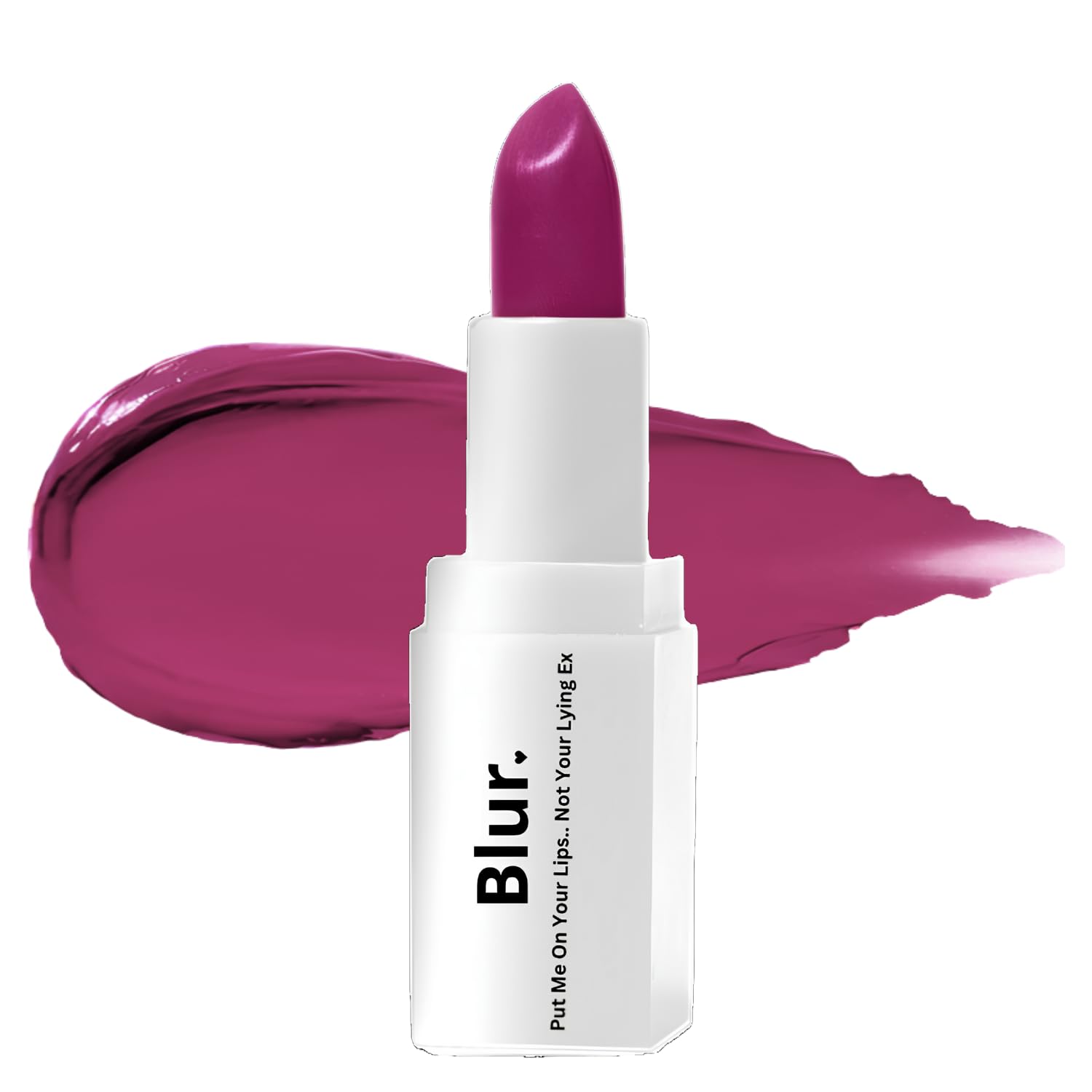 Blur India Creamy Plum Lipstick|Reminder: Adopt, Don't Shop!|All In 1 - Lipshade, Contour, Blush & Eyeshadow|Velvet Matte Formula|Super-Moisturizing, Hydrating, Long-Lasting with Cocoa Butter|20 ml