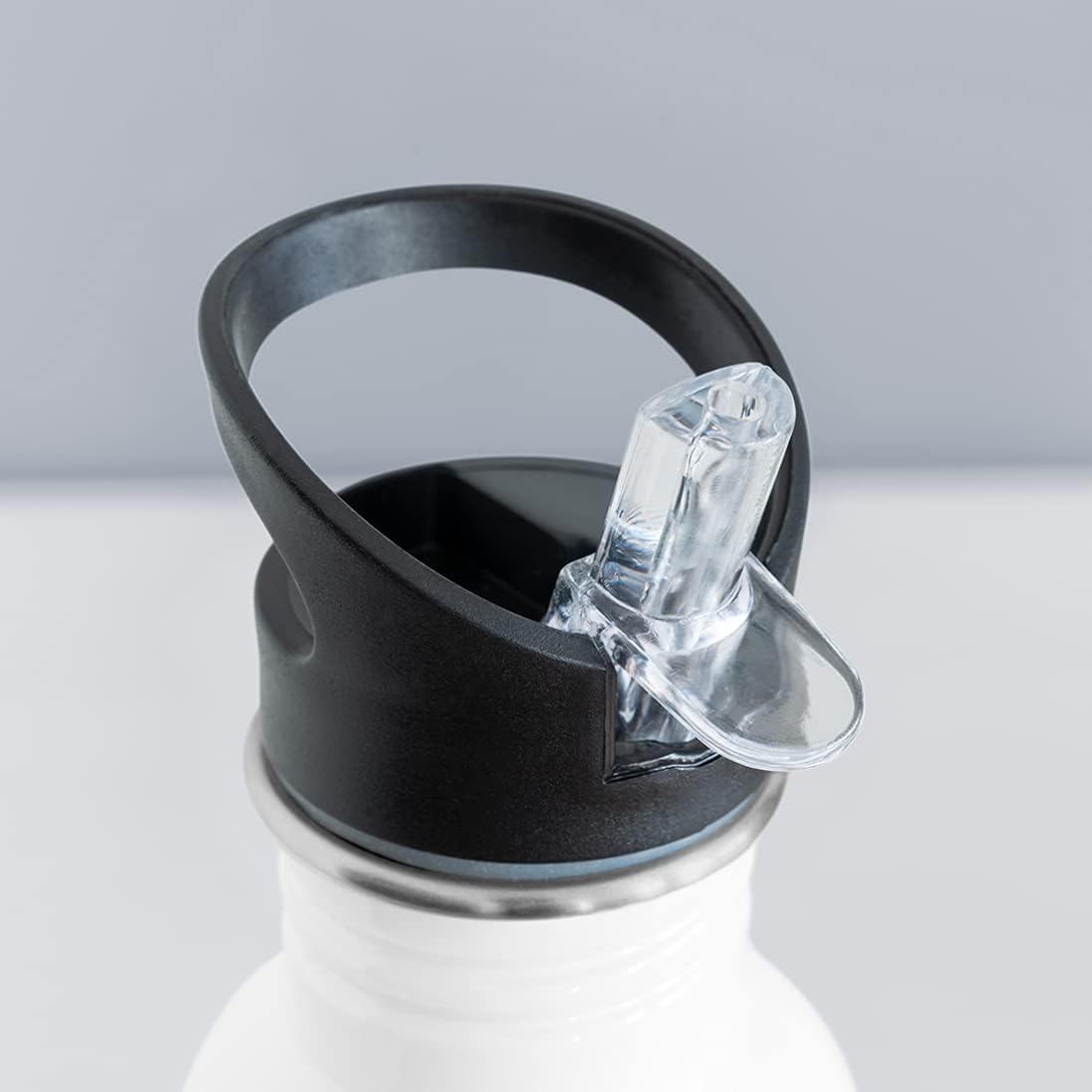 Funny Iron Worker Gifts Water Bottle For Men Women New Job Appreciation 20 fl oz Bottle Silver White