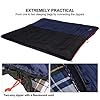 REDCAMP Outdoors Cotton Flannel Sleeping bag for Camping Hiking Climbing Backpacking, 3-season Trip Warm S Envelope Sleeping Bags 75 by 33 Inches (Navy Blue with 2lbs Filling) #4