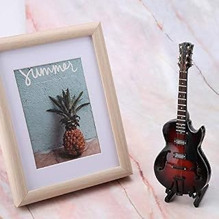 Ornements de modèle de Guitare en Bois Handmading, réplique de Guitare Miniature Classique avec Support et étui modèle… - Les Beatles, Paul McCartney, John Lennon, RIngo Starr, George Harrison Ornements de modèle de Guitare en Bois Handmading, réplique de Guitare Miniature Classique avec Support et étui modèle… – Image 2