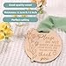 Please Do Not Touch or Kiss Baby Sign, Wooden Round Baby Stroller Tag with Ribbon Please Don’t Touch Sign No Touching Kissing Signs for Newborn (Wood Color)