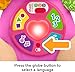 Fisher-Price Baby Learning Toy Laugh & Learn Smart Stages Sis Pink Musical Plush with Smart Stages for Infants Ages 6+ Months, Multilanguage Version