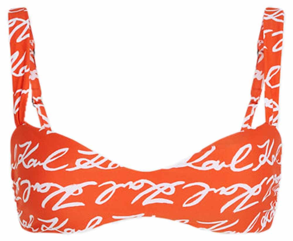 KARL LAGERFELD B.V Damen Karl Lagerfeld, Women's, Karl Signature All-Over Bikini Top Bikini Top