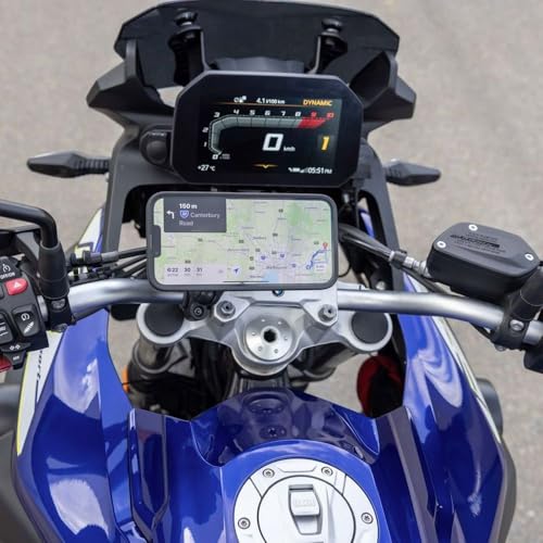 Image of Quad Lock 1 inch Ball Adaptor for Motorcycle Phone Mount with Vibration Dampener and MAG Phone Case for iPhone 17 Air