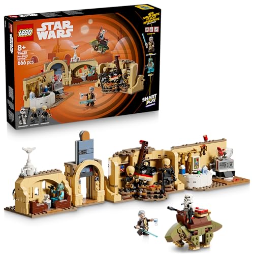 LEGO Star Wars 75425 SMART Play: Mos Eisley Cantina - Kompatibles Interaktives Spielzeug inkl. 3 SMART Tags und 2 Minifiguren - Geschenkidee für Jungen und Mädchen ab 8 Jahren & Erwachsene Fans