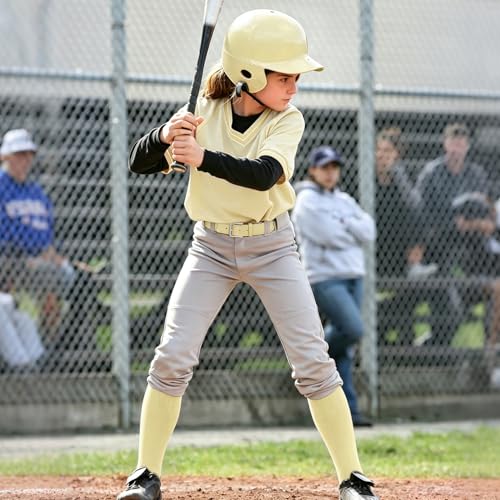 Image of JASGOOD 2 Pack Baseball Socks and Belt Combo Set Softball Socks and Belts Elastic Waist Belt for Youth and Adult Boys