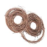 Ideal para hacer coronas de flores, guirnaldas, trajes para la ceremonia de bodas, adornos de mesa de bodas, decoración del jardín del hogar, cuencos jarrones decorativos de vacaciones, decoración colgante, también se adapta a juguetes para mascotas, colgantes para colgar automóviles