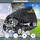 Gicov Riding Lawn Mower Cover Waterproof Heavy Duty Outdoor Tractor Cover Fits Decks Up to 54 Lawn Tractor Cover with Windproof Drawstring All Weather Protection (180,3x109,2x114,3 cm)