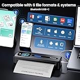 Phomemo M832D Portable Thermal Printer, A4 Touchscreen Bluetooth Inkless Printer for Home & Office, 300dpi Mobile Printers Compatible with Phone & Laptop, Wireless Printers for Business Trip, School - Image 6