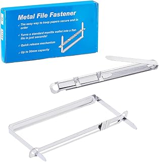 SUPERFINDINGS 150Pcs Prong Paper Fastener Iron 2 Hole Paper Fasteners 3.54" Capacity Metal File Fastener for File Loose-Leaf Folder Standard 2-Hole Punch Compressor