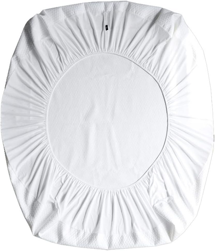 Fiber Air Layer Waterproof Bed Hat Machine Washable Protective Cover White(180 * 200CM)