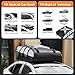 Sailnovo Rooftop Cargo Carrier Car Roof Bag 21 Cubic,Waterproof Cargo Roof Bag for Most Vehicles with/Without Roof Rack with Strap, Anti-Slip Mat,6 Door Hooks(Classic Gray-Black)