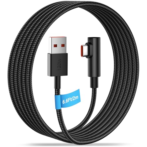 Image of ACOCOBUY 6A Braided 2m USB C Cable 120W 100W Fast Charge for XiaoMi Redmi