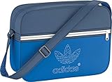 Verstellbarer Schulterriemen adidas Tasche Originals Airliner Classic Street, Bluebird/Dark Marine/White, 38 x 12 x 28 cm, 17.2 Liter, S20090
