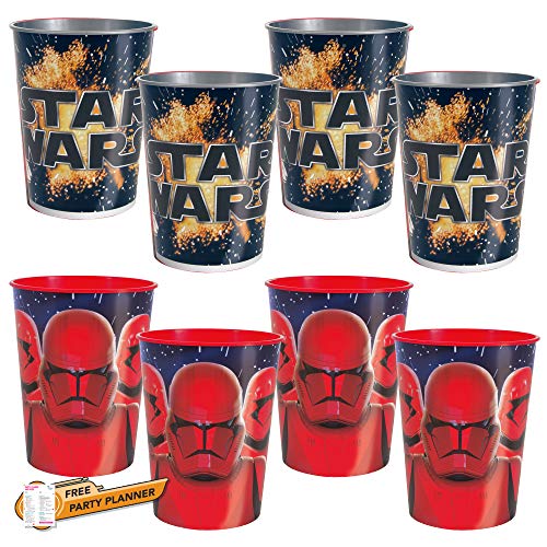 Unique 8 Count Star Wars Party Cups | Birthday Party Favors For Kids | Officially Licensed 16 Oz #TOP7