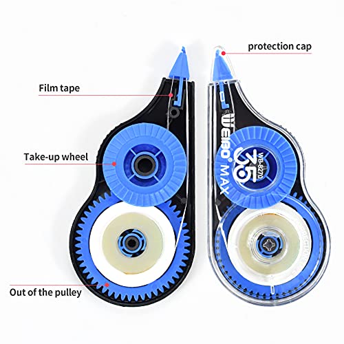 Weibo Correction Tape Eraser, Easy To Use Applicator For Instant Corrections, For Office Administration, Note Taking, Marking, Crafting, Bullet Journal, Scrapbooking (Pack Of 9, 236" X 0.2", White) #TOP1