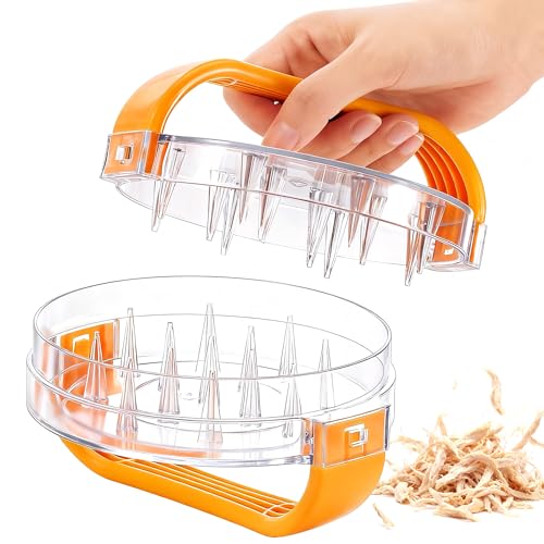 Chicken Shredder - Chicken Breast Shredder Tool Twist, Clear Meat Grinders Shredder Tool Twist for Pork Beef Chicken - BPA Free