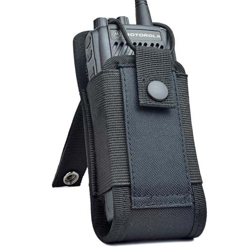 HYS Radio MOLLE Pouch Universal Walkie Talkie Holder for Police Molle Vest Nylon Holster for Motorola GP88 GP300 MT500 MT1000 MTS2000 XTS2500 CP200D Two Way Radio