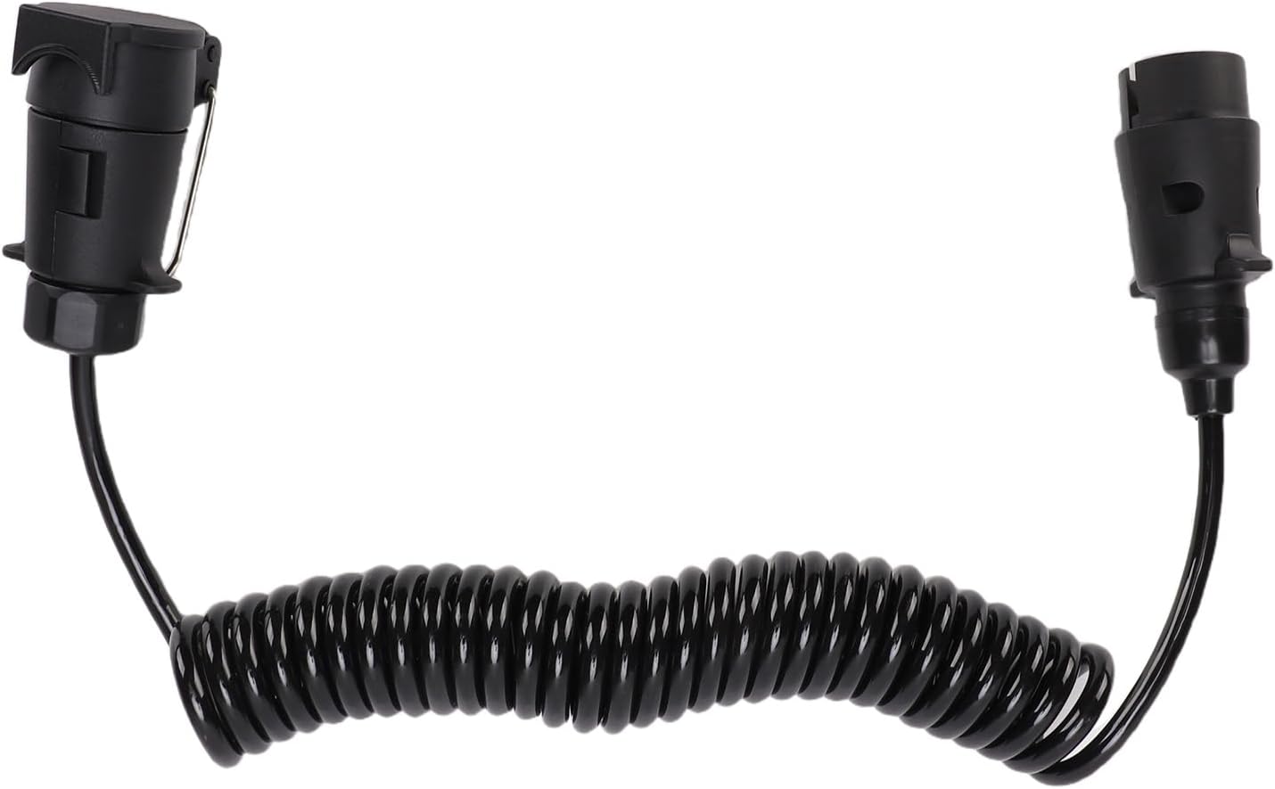 Jiawu 9.84ft 7 Way Trailer Plug Wiring Harness, 7 Pin Plug and Socket Gooseneck Extension Cable, Universal Wiring Adapter for RVs, Trucks, Camping Vehicles