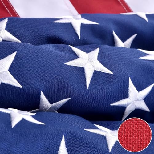 American Flag for Outside 3x5 FT, Deluxe Heavy Duty Spun Polyster, TearProof and Waterproof Super...