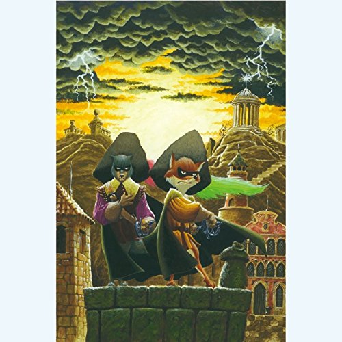 De cape et de Crocs Masbou Signé N°99Ex 50x70cm affiche poster