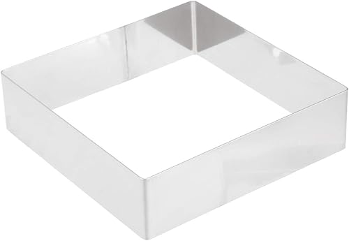 Miniatura 10 de Cabilock Molde para hornear tiramisú para ratones, anillo de acero inoxidable, anillo de pastelería, molde circular para hornear, cortar, pasteles,