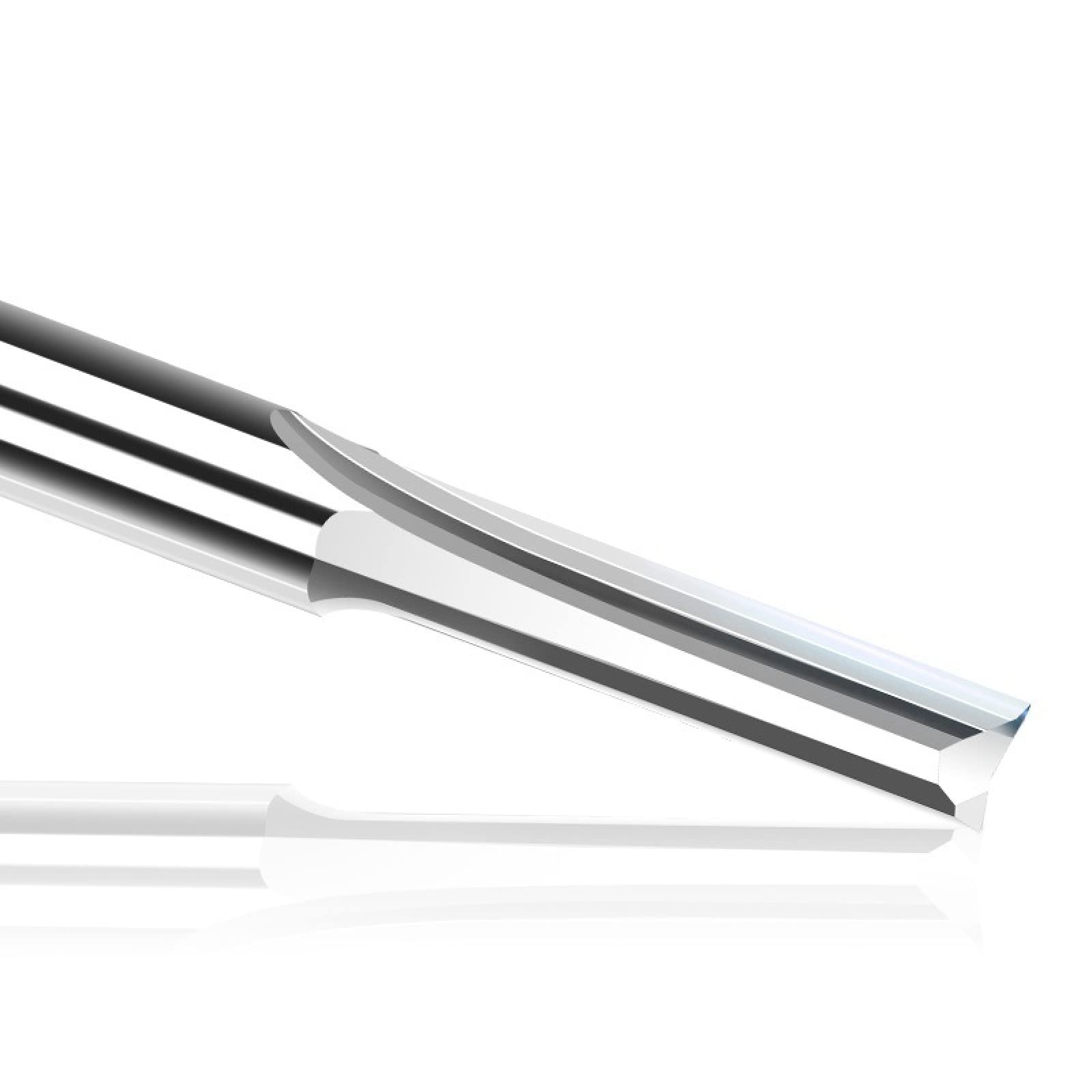 10 Pz 3.175 Gambo Doppio Bordo Dritto Flauto Fresa Fresa In Metallo Duro Argento,3.175x32