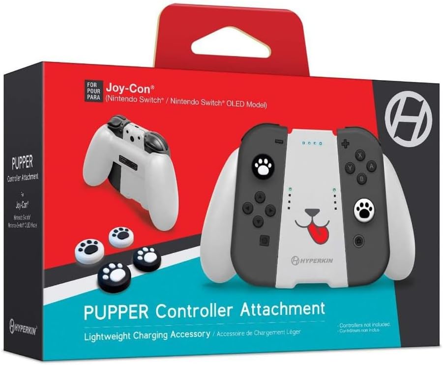 Hyperkin "Pupper" Attachment for Nintendo Switch/Switch OLED Mode Joy-ConController - Nintendo Switch;