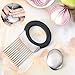 Lifewit Stainless Steel Onion Holder Slicer Chopper Gadget Vegetable Potato Holder & Stainless Steel Soap Odor Remover