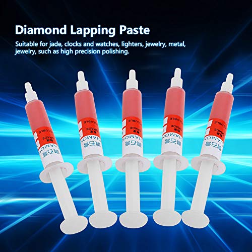 5 pçs/conjunto Pasta de polimento para moagem Adamas Grão composto de lapidação W0,5 a W40 320 a 100