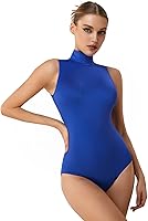 Vista 1 de Leotardo de cuello alto, manga larga, elastano, entrenamiento, fitness, body para mujer